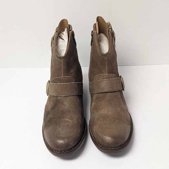 Born Regis Ankle Boots, Taupe Suede, Women's 7 M - Picture 3 of 7